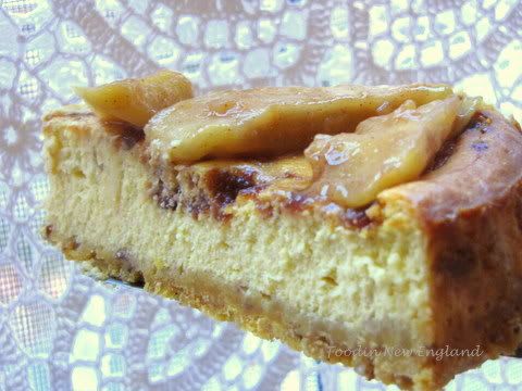 Apple Almond Swirl Cheesecake