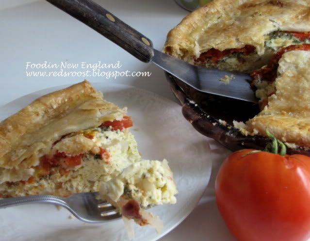 Tomato Onion Quiche