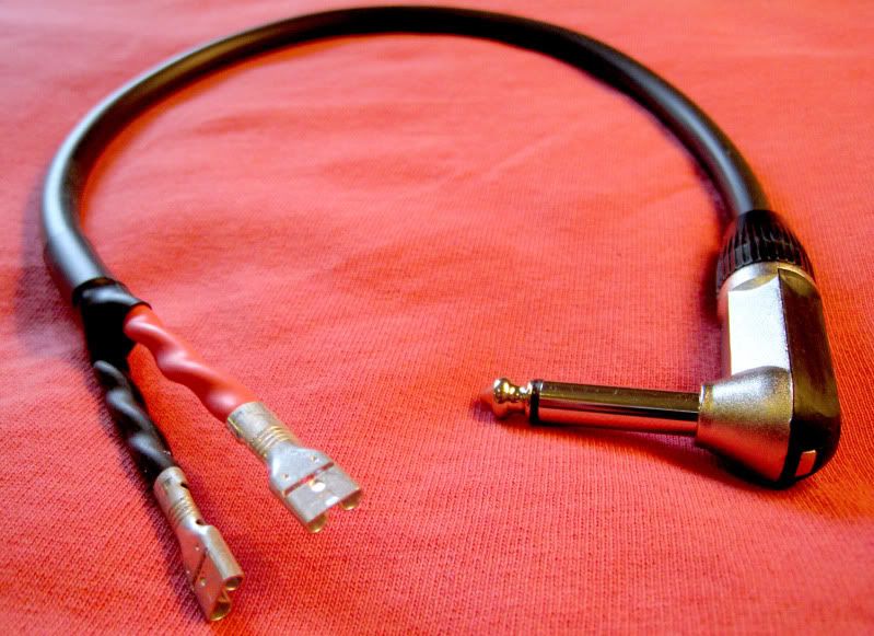 Guitar amp combo speaker lead cable anglespades 4 x 1.0mm² Marshall