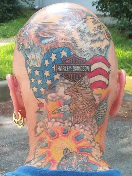 Harley Davidson tattoos style offer a great look and a way to show your