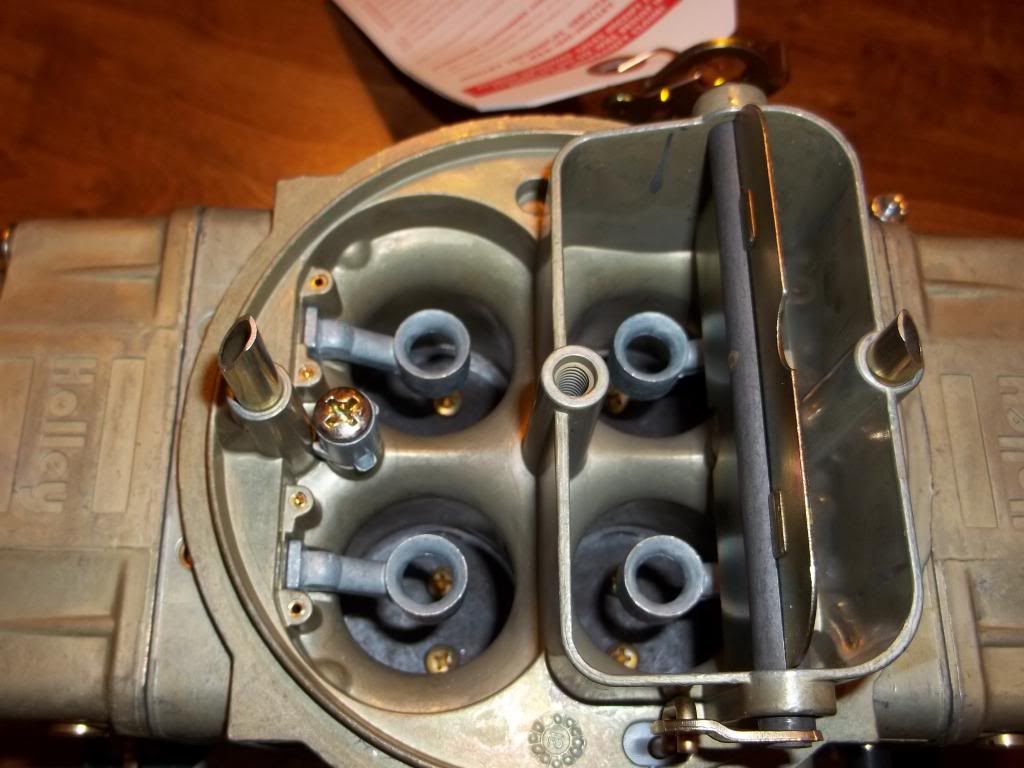 removing choke from Holley 4779C 750dp