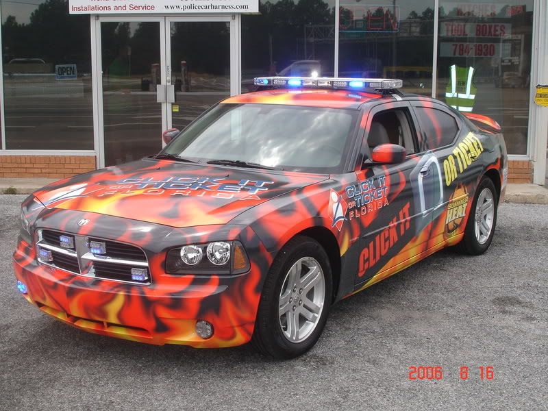 Dodge Charger Police Cruiser Ride On. FL Click It or Ticket Charger