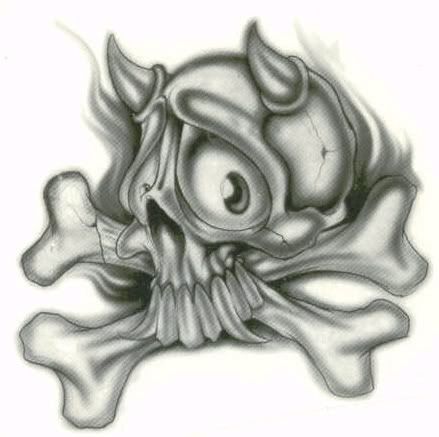 skull and crossbones tatoos. Skull and Crossbones Tattoos