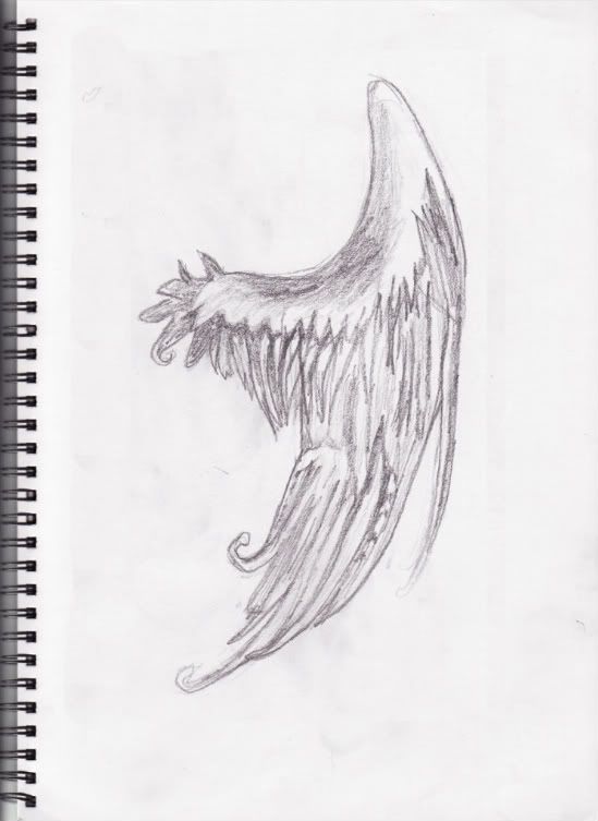 Wing tattoo design 2