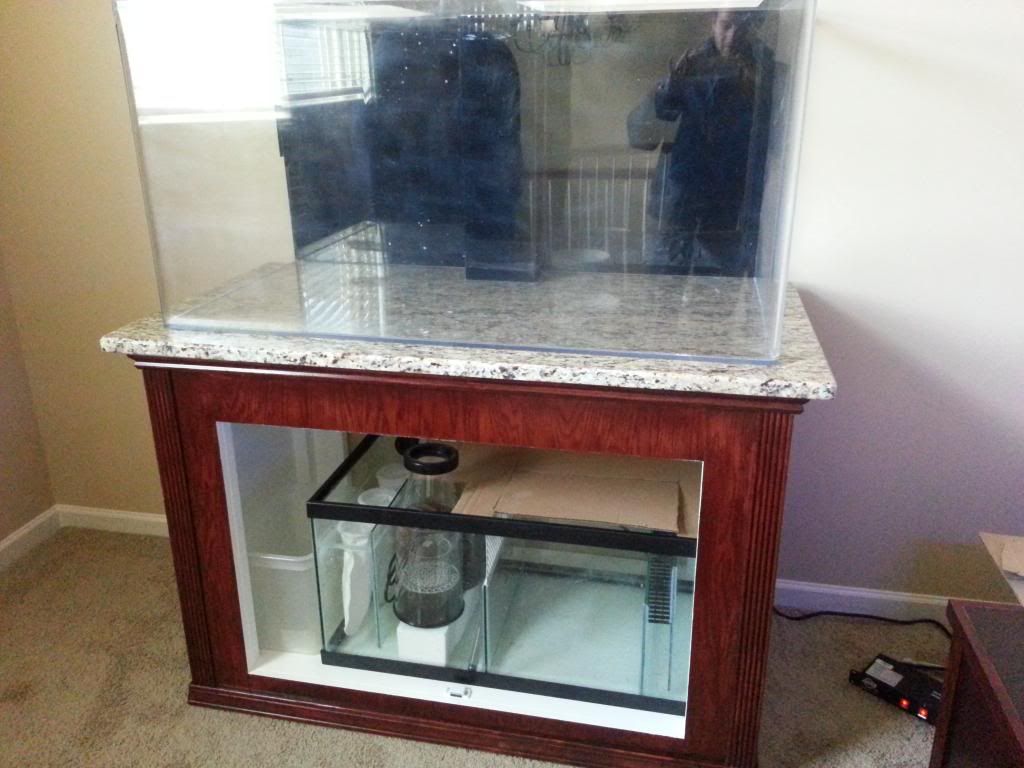 DIY 120 Gallon Aquarium Stand with removable center brace Reef