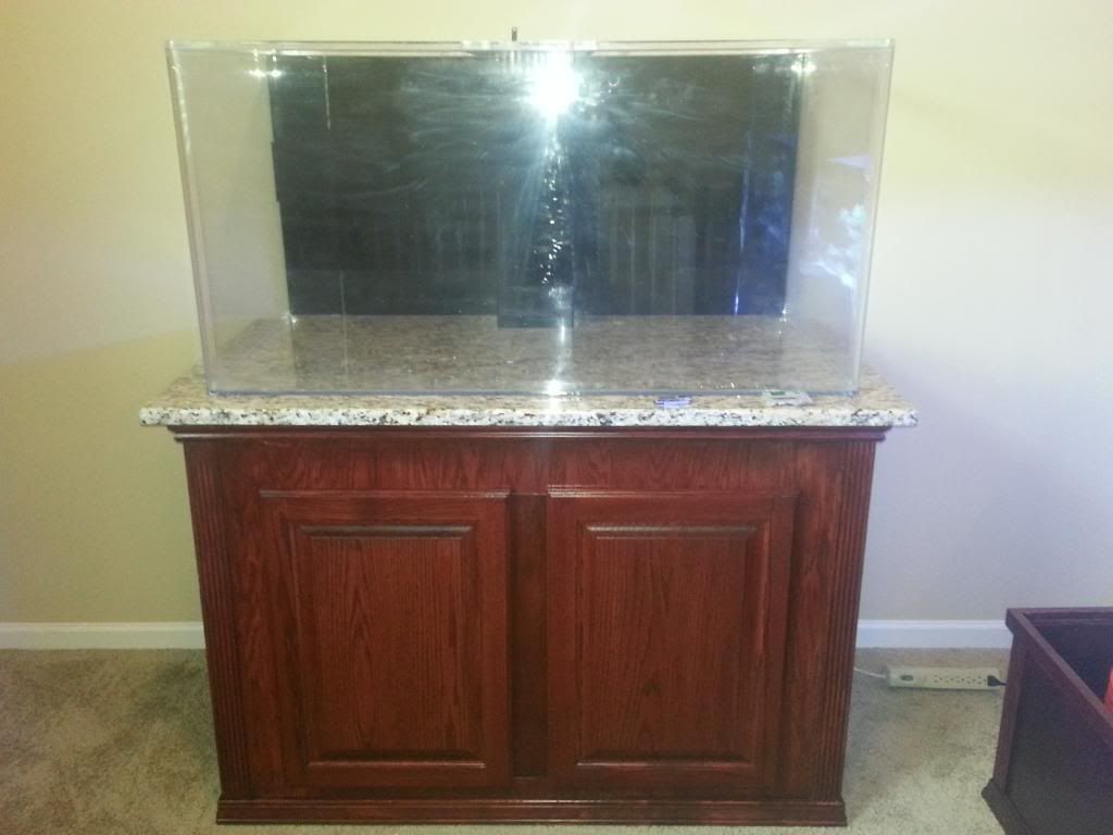 DIY 120 Gallon Aquarium Stand with removable center brace Reef