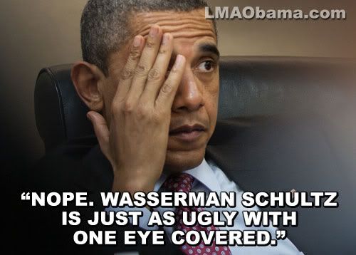 Wasserman Schultz photo: Wasserman Schultz-Ugly obama-wasserman-schultz.jpg