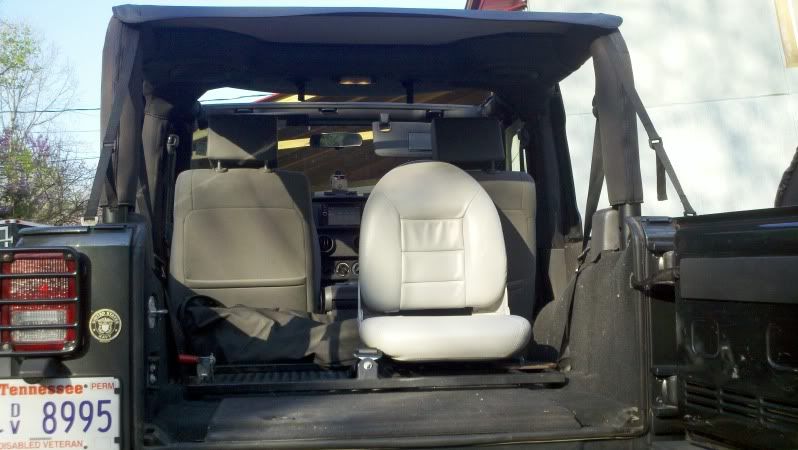 Single rear seat for jeep wrangler #2