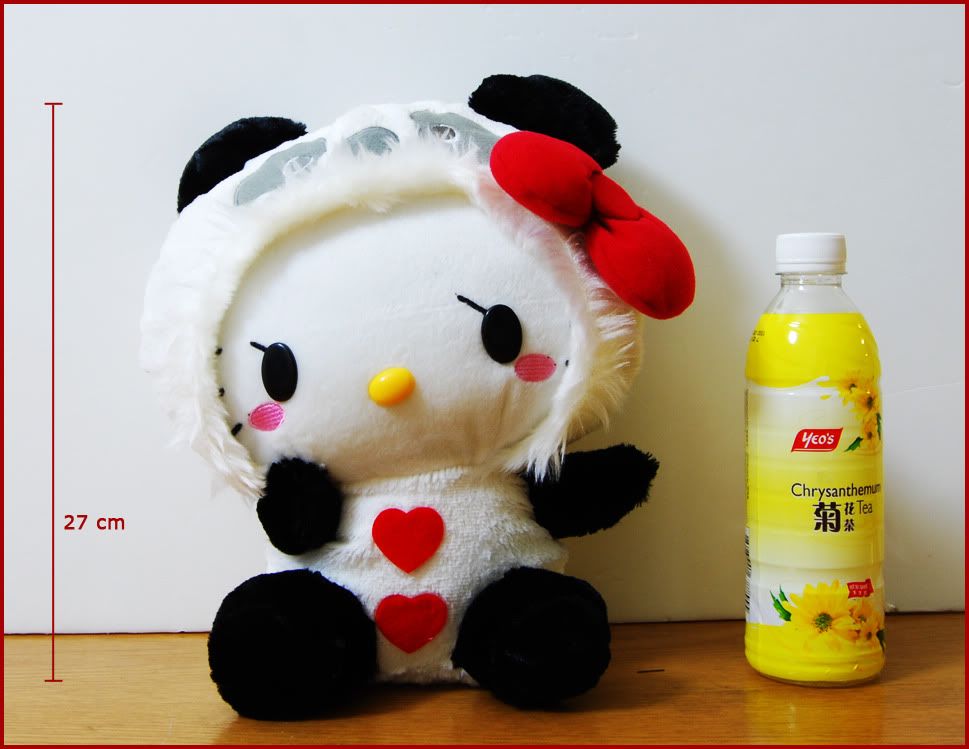 Black & White Panda HELLO KITTY =SOLD OUT= No tag. Seating HELLO KITTY in 