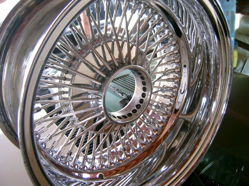 3 All Chrome 14x772 Spoke Dayton Wire Wheels For Sale (Stamped 225A