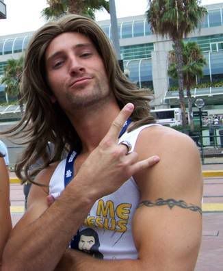 Actor Tony Napoli as just one of the many Sexy Jesus to make an appearance at the 2008 San Diego Comic Con