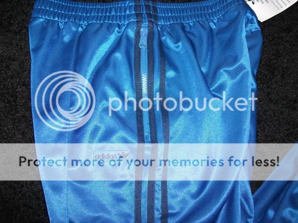 ADIDAS Originals Super FM Track Pants Sz M retro blue  