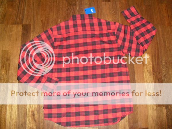 Nike SB Woodsman Flannel Shirt Sz L new 384069 red black  