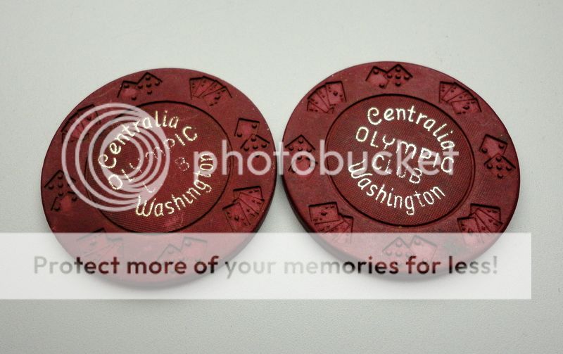 Vintage Poker Chips from Centralia Washington Olympic Club  