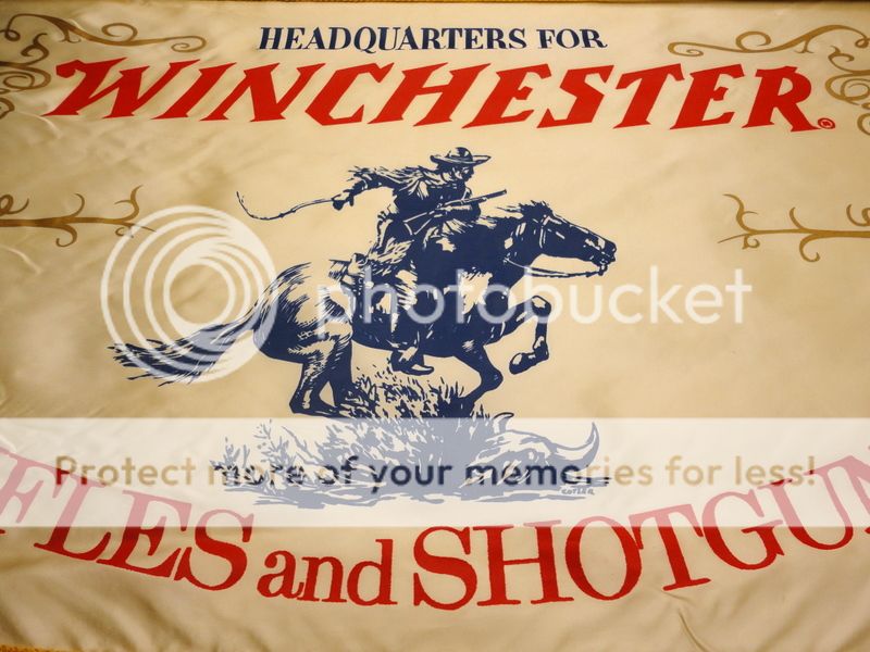 Winchester Western Ammunition World Champion Headquarters Banner Sign 