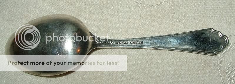 OFFERING a circa 1921 LUNT TREASURE STERLING BABY SPOON IN THE