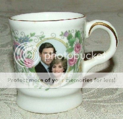 1982 Coalport Charles Diana MUG Birth of Prince William  