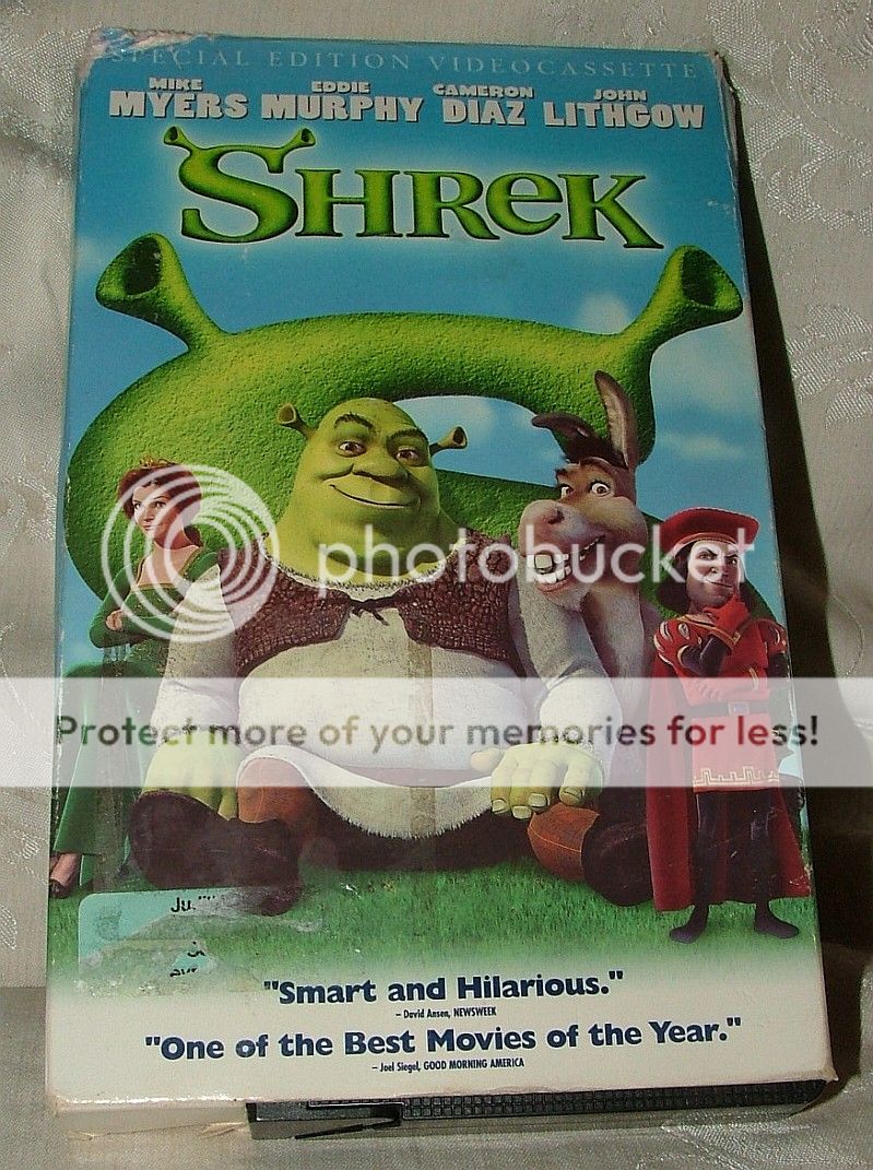 SHREK 2001 Special Edition VHS Tape  