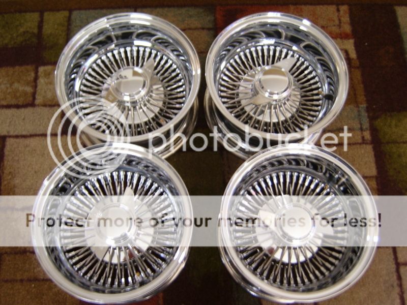 Super Show Quality Set Of All Chrome 13x7-72 Spoke Daytons With Dayton ...